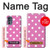 S2358 Rose à pois Etui Coque Housse pour Motorola Moto G62 5G