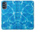 S2788 Bleu Piscine d'eau Etui Coque Housse pour Motorola Moto G62 5G