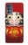 S2839 Japon Daruma Poupée Etui Coque Housse pour Motorola Moto G62 5G