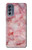 S2843 Texture en marbre rose Etui Coque Housse pour Motorola Moto G62 5G
