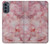 S2843 Texture en marbre rose Etui Coque Housse pour Motorola Moto G62 5G