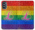 S2900 Arc en ciel LGBT Fierté lesbienne Drapeau Etui Coque Housse pour Motorola Moto G62 5G