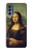 S3038 Peinture Mona Lisa Da Vinci Etui Coque Housse pour Motorola Moto G62 5G