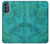 S3147 Aqua Marbre Pierre Etui Coque Housse pour Motorola Moto G62 5G