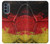 S3303 Allemagne Drapeau graphique Football Millésime Etui Coque Housse pour Motorola Moto G62 5G