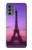 S3447 Paris Eiffel Le coucher du soleil Etui Coque Housse pour Motorola Moto G62 5G