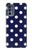 S3533 Bleu à pois Etui Coque Housse pour Motorola Moto G62 5G