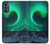 S3667 Aurora Northern Light Etui Coque Housse pour Motorola Moto G62 5G