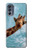 S3680 Girafe de sourire mignon Etui Coque Housse pour Motorola Moto G62 5G
