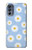 S3681 Motif de fleurs de marguerite Etui Coque Housse pour Motorola Moto G62 5G