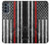 S3687 Drapeau américain de pompier mince ligne rouge Etui Coque Housse pour Motorola Moto G62 5G