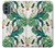 S3697 Oiseaux de la vie des feuilles Etui Coque Housse pour Motorola Moto G62 5G