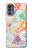 S3705 Fleur florale pastel Etui Coque Housse pour Motorola Moto G62 5G