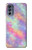 S3706 Arc-en-ciel pastel Galaxy Pink Sky Etui Coque Housse pour Motorola Moto G62 5G