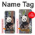S3793 Peinture de neige mignon bébé panda Etui Coque Housse pour Motorola Moto G62 5G