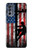 S3803 Électricien monteur de lignes drapeau américain Etui Coque Housse pour Motorola Moto G62 5G