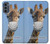 S3806 Drôle de girafe Etui Coque Housse pour Motorola Moto G62 5G