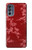 S3817 Motif de fleurs de cerisier floral rouge Etui Coque Housse pour Motorola Moto G62 5G