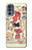 S3820 Poupée de papier de mode de cow-girl vintage Etui Coque Housse pour Motorola Moto G62 5G