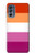 S3887 Drapeau de la fierté lesbienne Etui Coque Housse pour Motorola Moto G62 5G
