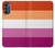 S3887 Drapeau de la fierté lesbienne Etui Coque Housse pour Motorola Moto G62 5G