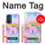 S3070 Arc en ciel pastel ciel Licorne Etui Coque Housse pour Motorola Edge 30