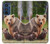 S3558 Famille d'ours Etui Coque Housse pour Motorola Edge 30