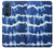 S3671 Tie Dye bleu Etui Coque Housse pour Motorola Edge 30