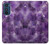 S3713 Graphique violet améthyste à quartz imprimé Etui Coque Housse pour Motorola Edge 30