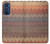 S3752 Motif de tissu en zigzag imprimé graphique Etui Coque Housse pour Motorola Edge 30