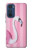 S3805 Flamant Rose Pastel Etui Coque Housse pour Motorola Edge 30