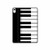S3078 Noir et blanc Clavier de piano Etui Coque Housse pour iPad 10.9 (2022)