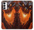 S0414 Dragon de feu Etui Coque Housse pour Samsung Galaxy S23