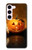 S1083 Citrouille araignée bougies Halloween Etui Coque Housse pour Samsung Galaxy S23