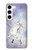 S1134 Cheval Blanc Licorne Etui Coque Housse pour Samsung Galaxy S23