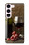 S1316 Raisins Bouteille et un verre de vin rouge Etui Coque Housse pour Samsung Galaxy S23