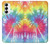 S1697 Tie Dye coloré imprimé graphique Etui Coque Housse pour Samsung Galaxy S23