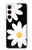 S2315 Fleurs de marguerite blanche Etui Coque Housse pour Samsung Galaxy S23