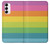 S2363 Arc en ciel Motif Etui Coque Housse pour Samsung Galaxy S23
