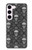 S2371 Crâne Motif monochrome Millésime Etui Coque Housse pour Samsung Galaxy S23