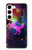 S2486 Arc en ciel espace de nébuleuse Licorne Etui Coque Housse pour Samsung Galaxy S23