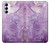S2690 Cristaux améthyste imprimés graphiques Etui Coque Housse pour Samsung Galaxy S23