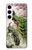 S2773 Paon Peinture brosse chinoise Etui Coque Housse pour Samsung Galaxy S23
