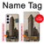 S2832 New York 1903 Flatiron Cartes Postales Bâtiment Etui Coque Housse pour Samsung Galaxy S23