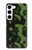 S2877 Vert Serpent Imprimé graphique Peau Etui Coque Housse pour Samsung Galaxy S23
