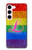S2900 Arc en ciel LGBT Fierté lesbienne Drapeau Etui Coque Housse pour Samsung Galaxy S23