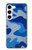 S2958 Armée Bleu Camo Camouflage Etui Coque Housse pour Samsung Galaxy S23