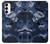 S2959 Marine Bleu Camo camouflage Etui Coque Housse pour Samsung Galaxy S23