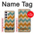 S3033 Bois Chevron Imprimé millésimé Graphic Etui Coque Housse pour Samsung Galaxy S23