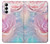 S3050 Pastel Fleurs millésimé Etui Coque Housse pour Samsung Galaxy S23